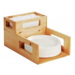 Madera Plate and Napkin Holder