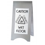 Stainless Steel Wet Floor Sign